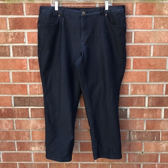 Lands' End Ankle Length Straight Leg Jeans - Picture 1 of 15